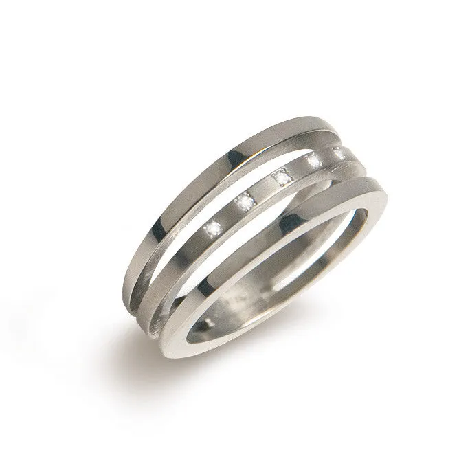 0128-03 Boccia Titanium Ring