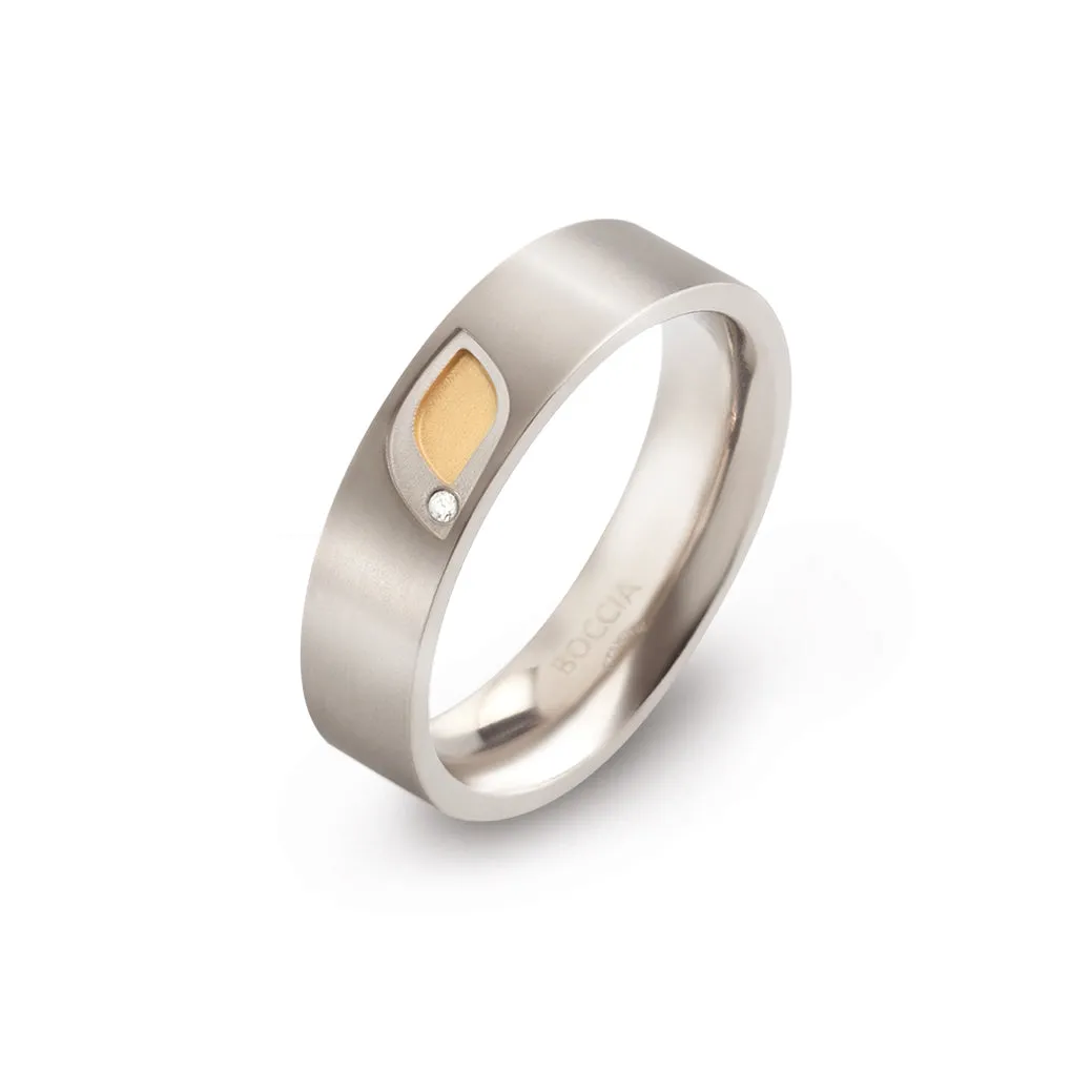 0146-01 Boccia Titanium Ring