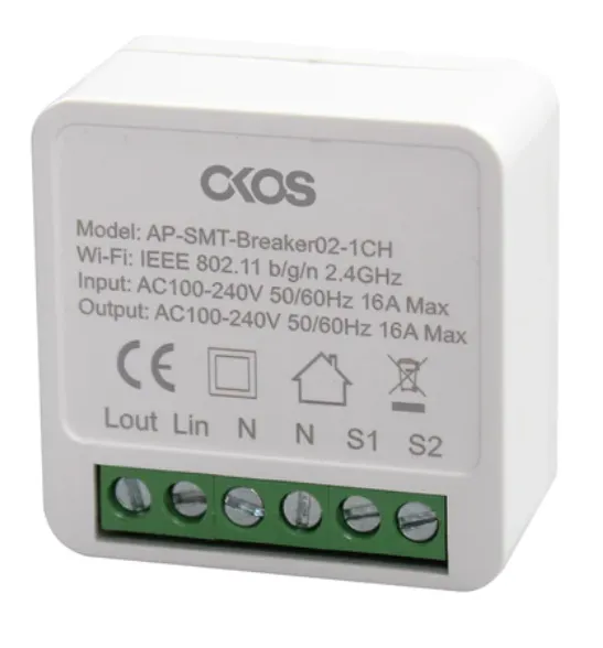 1 Gang 1 Channel 16A WiFi Smart Switch