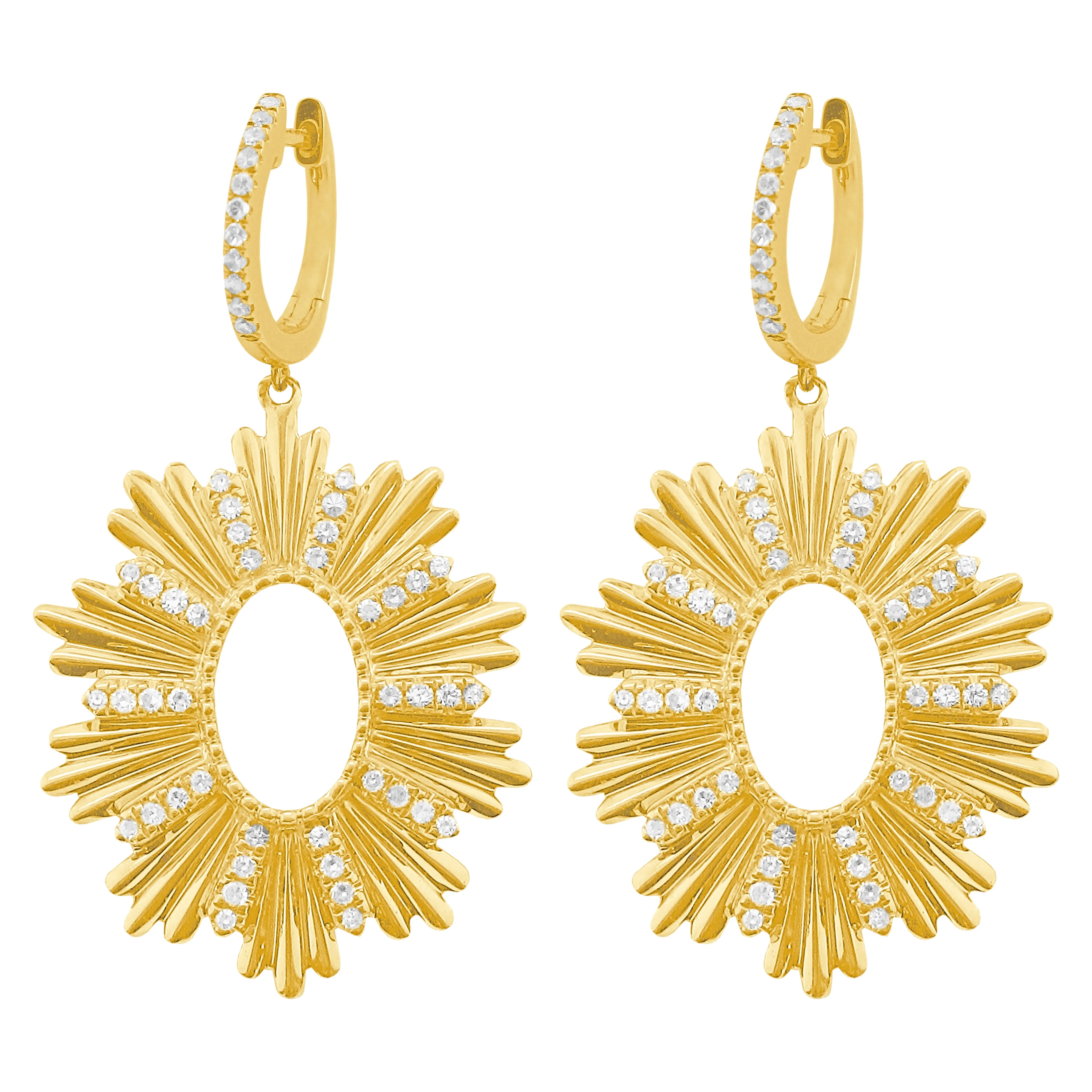 14K GOLD DIAMOND ANNABELLE EARRINGS