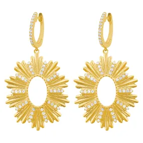 14K GOLD DIAMOND ANNABELLE EARRINGS