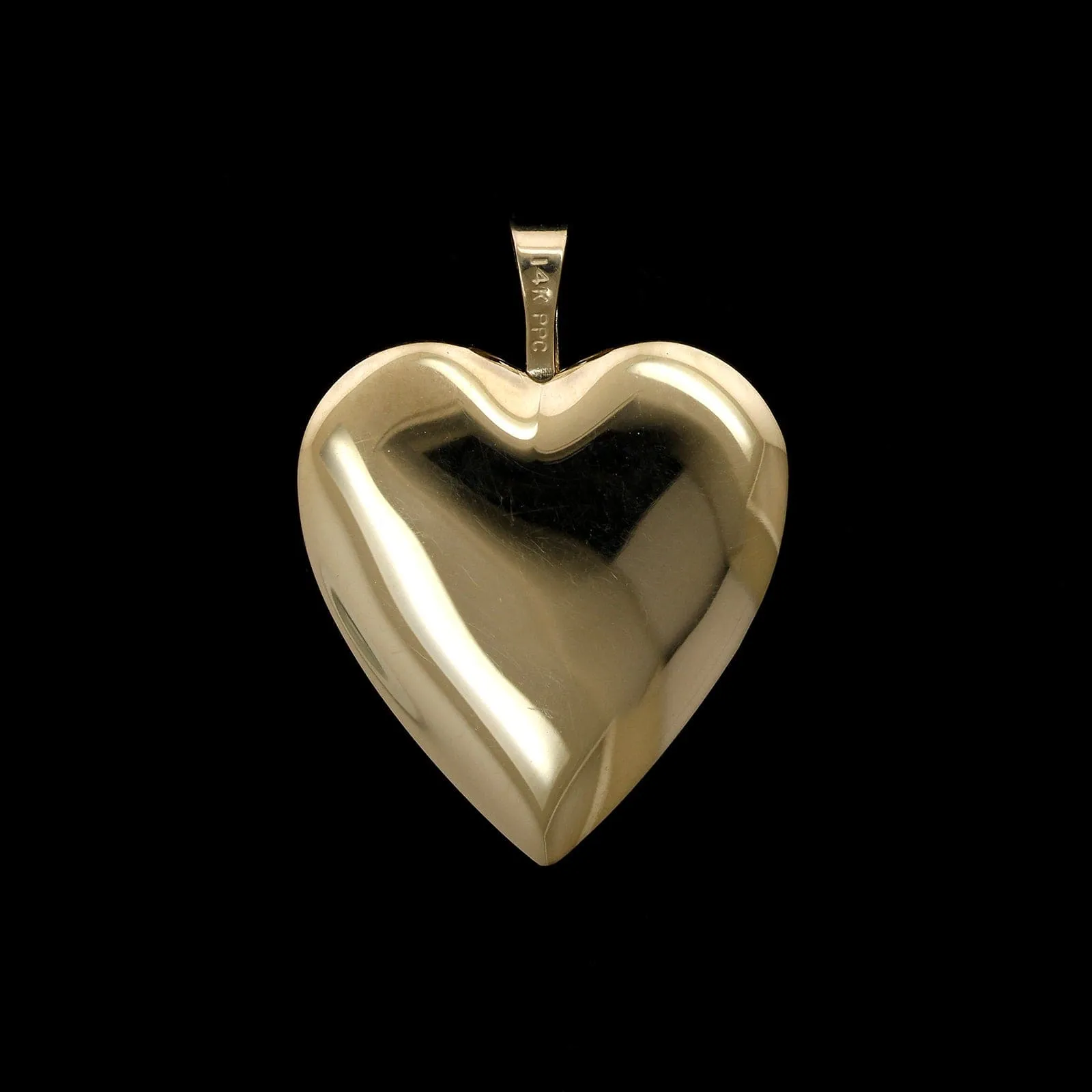 14K Two-Tone Estate Diamond Heart Locket
