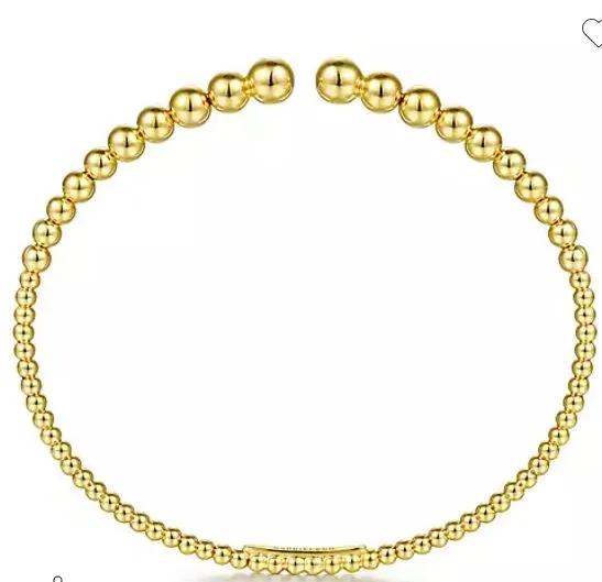 14K Yellow Gold Bujukan Open Bangle
