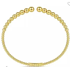14K Yellow Gold Bujukan Open Bangle