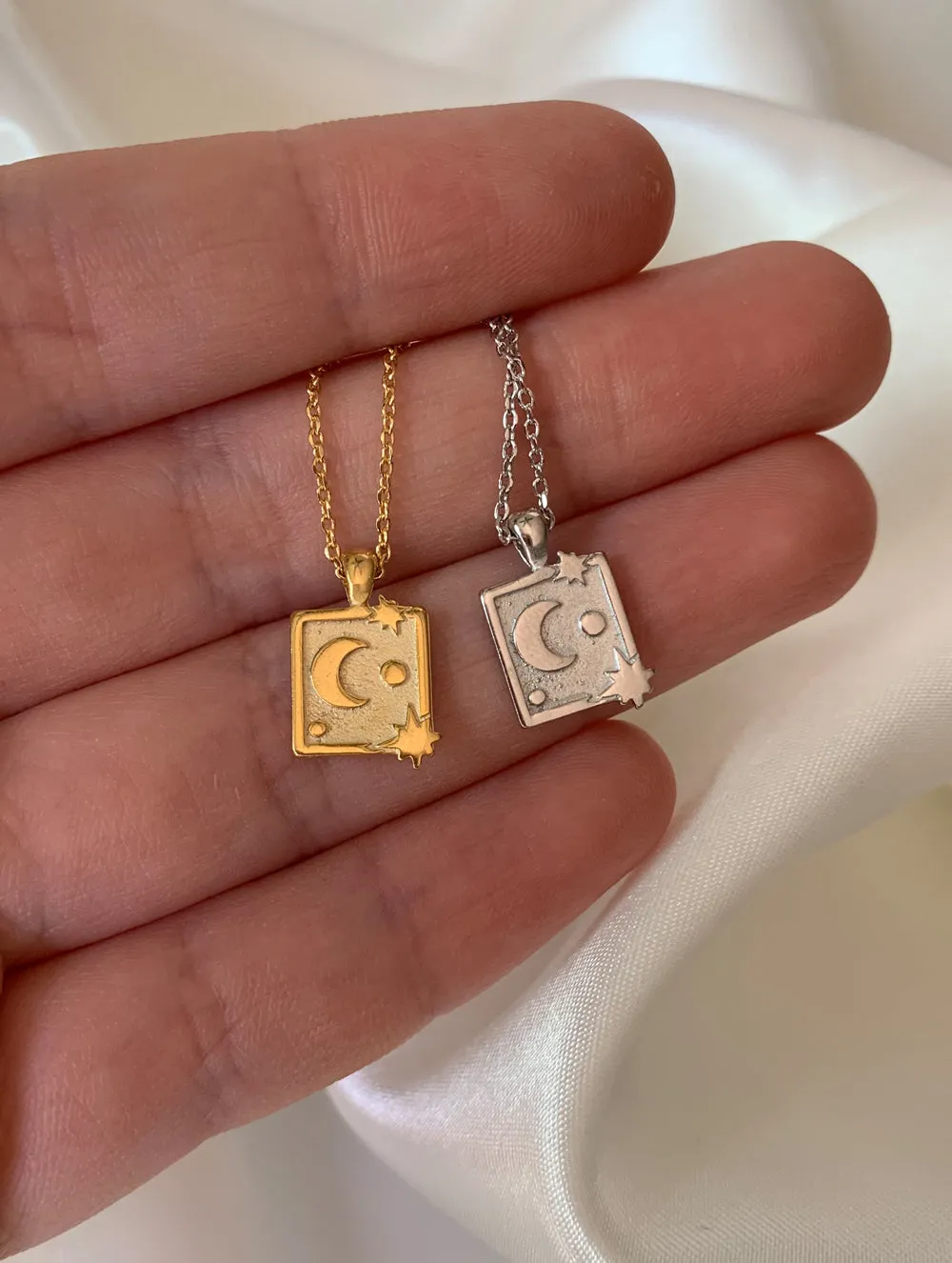 18K Gold Dipped Magic Card Necklace