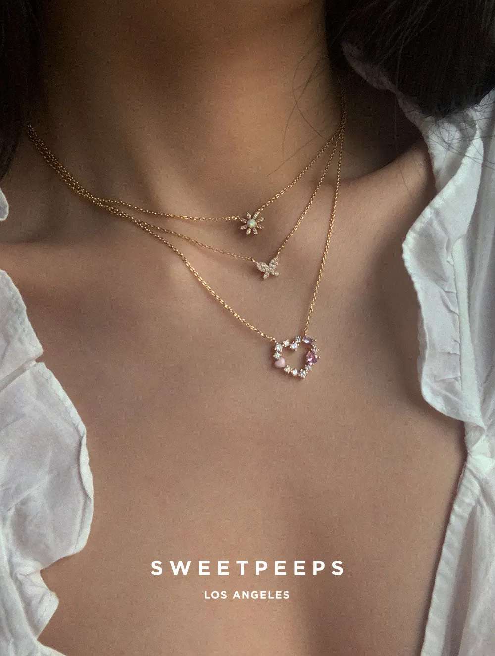 18K Gold Dipped Teeny Tiny Butterfly Necklace