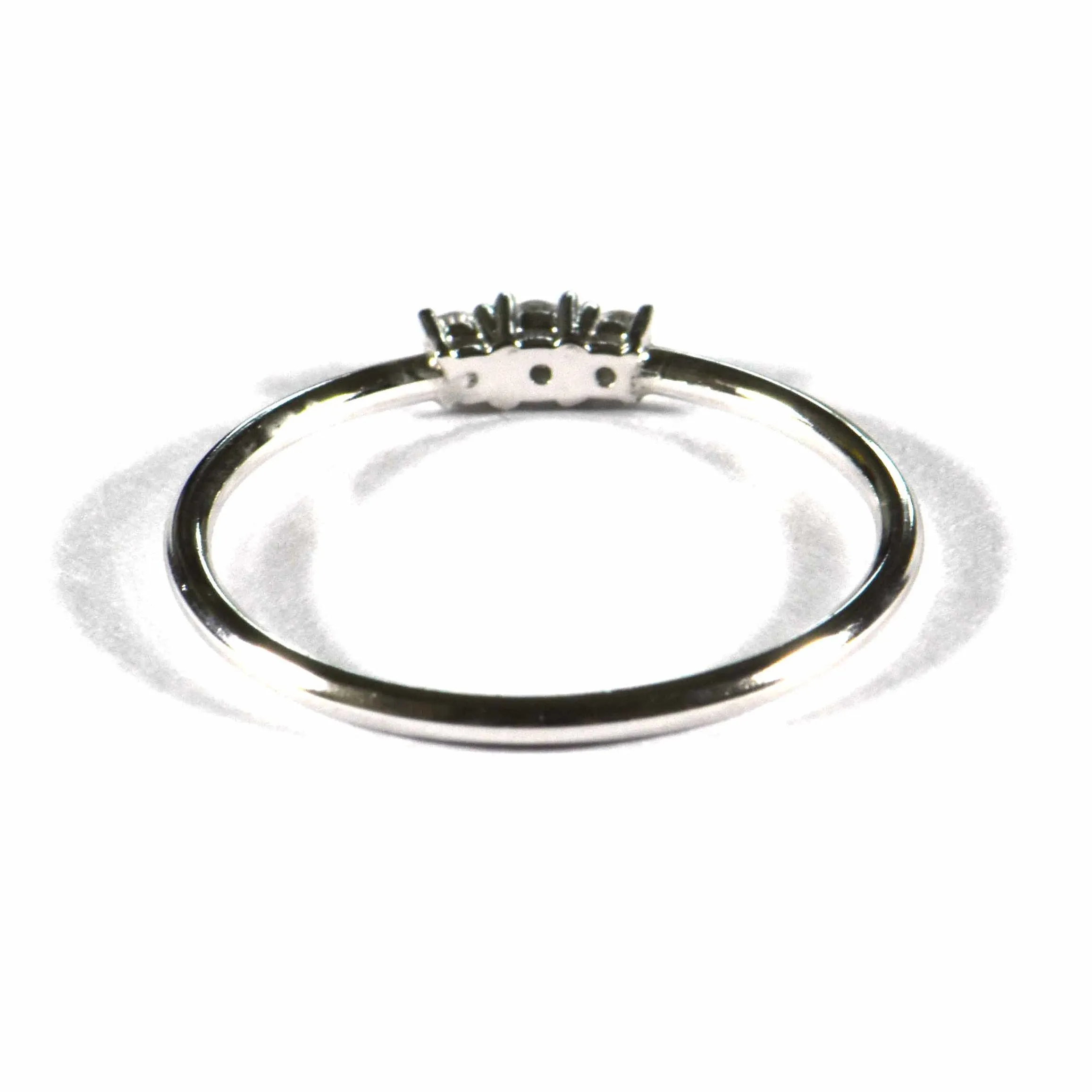3 stone silver ring