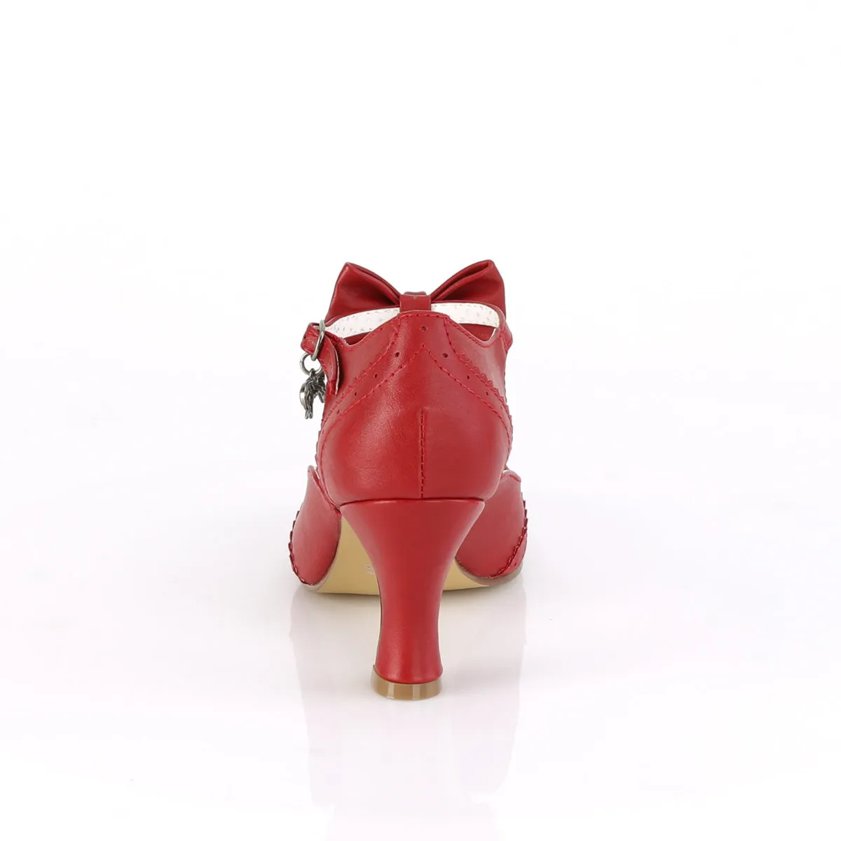 3" Kitten Heel FLAPPER-11 Red Pu
