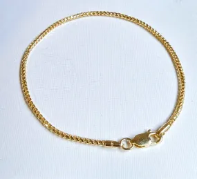 9ct Gold Franco Chain Anklet