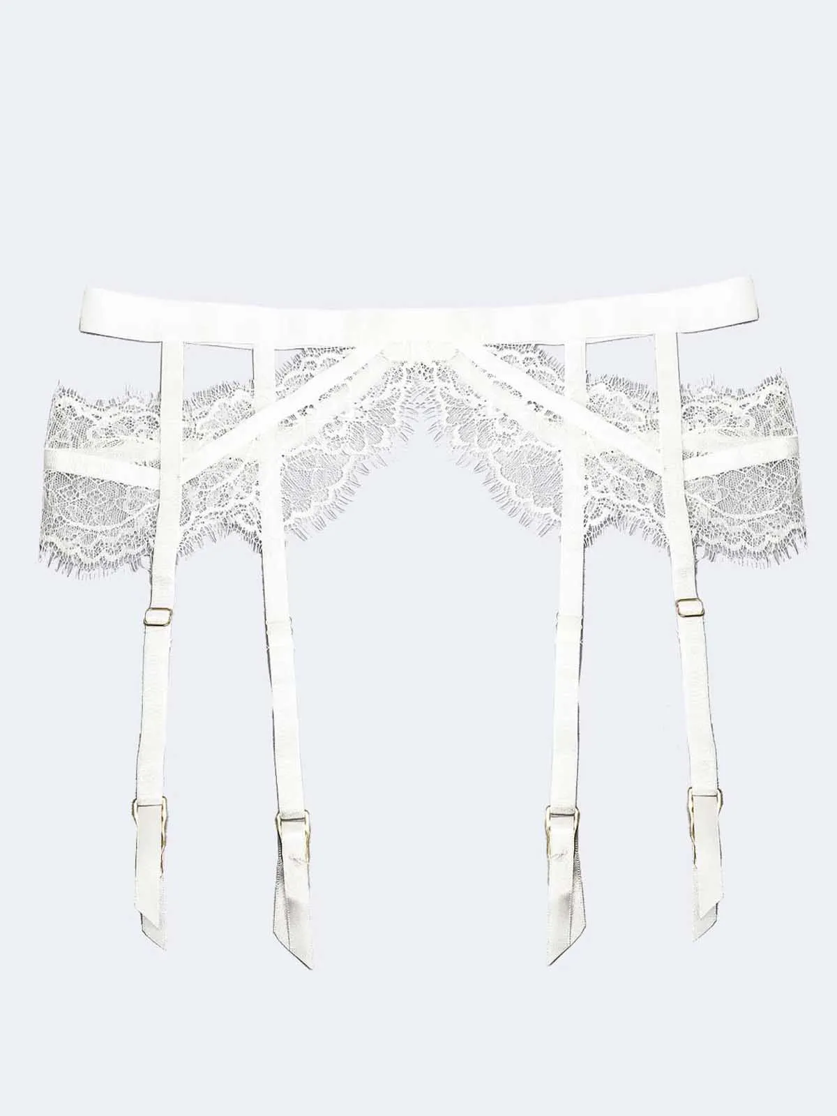 Alexa Ivory Garter Belt
