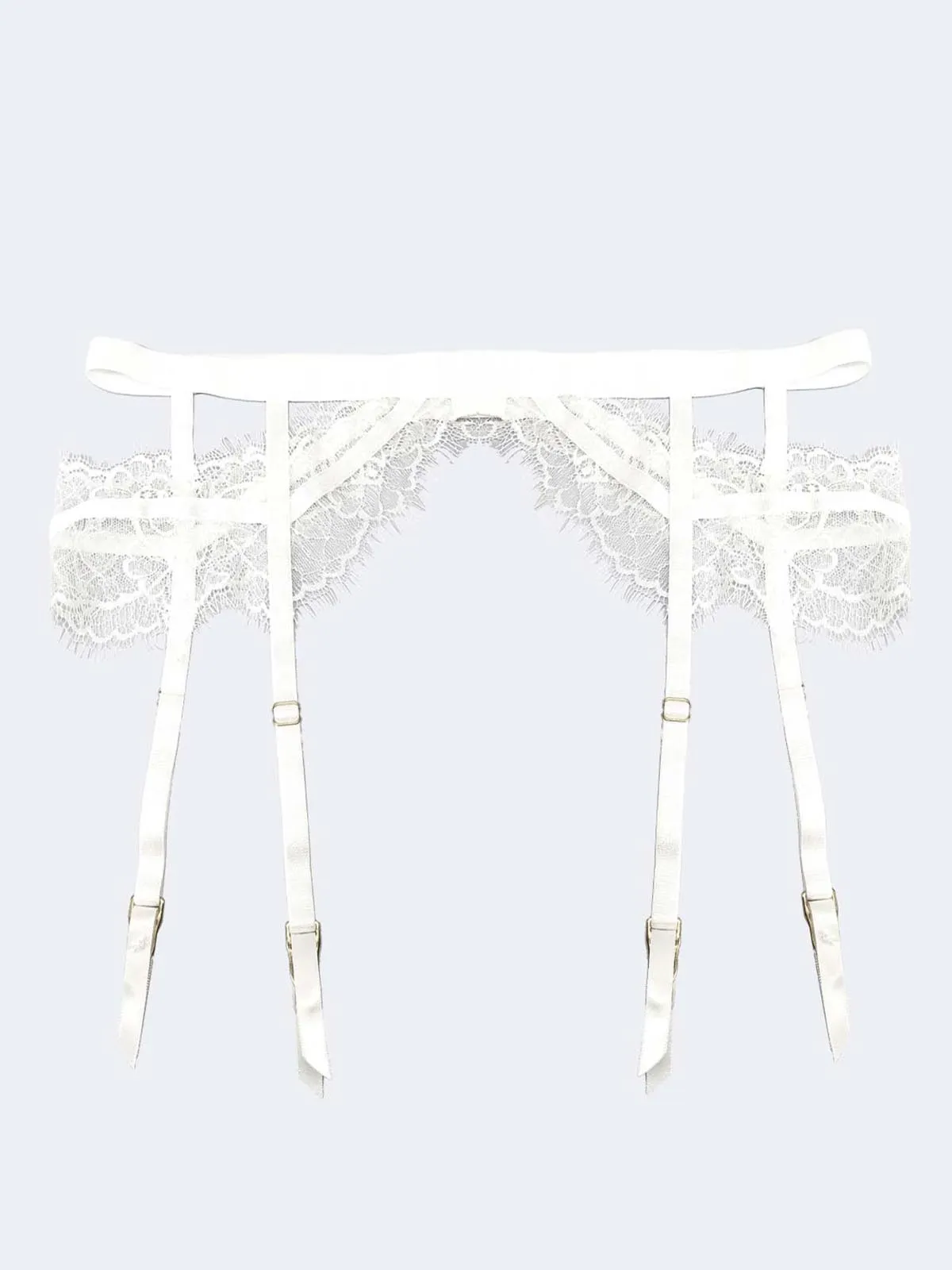 Alexa Ivory Garter Belt