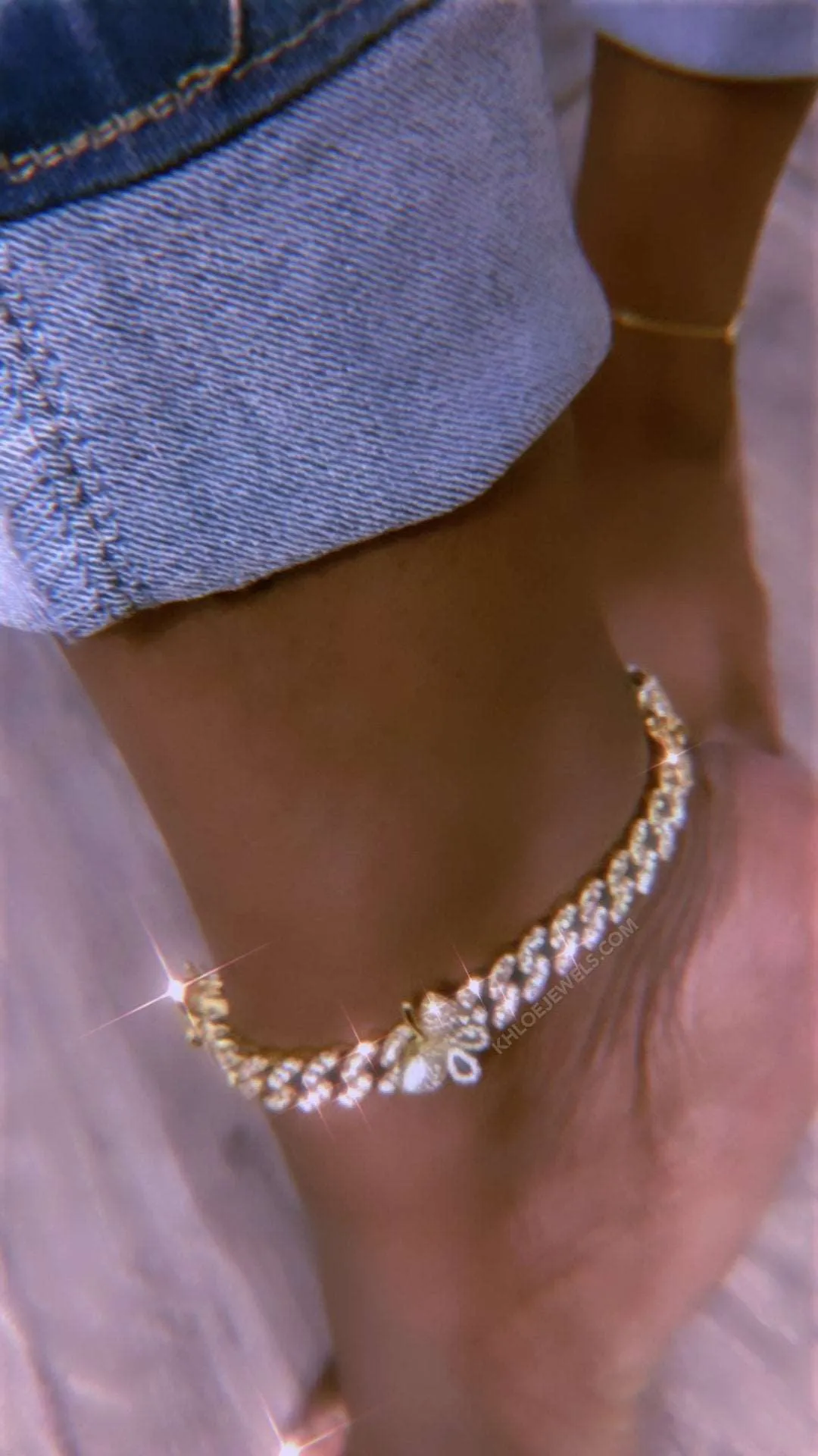 Allure CZ Cuban Link Anklet