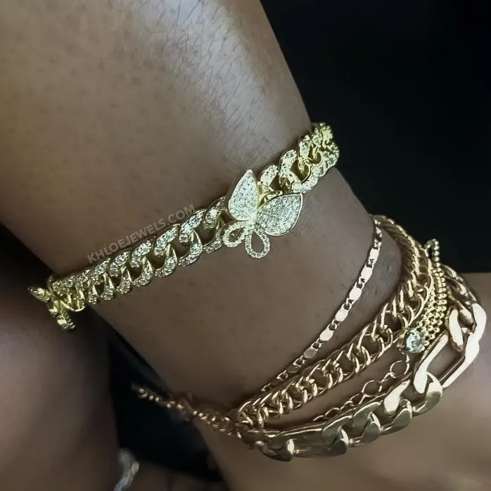 Allure CZ Cuban Link Anklet