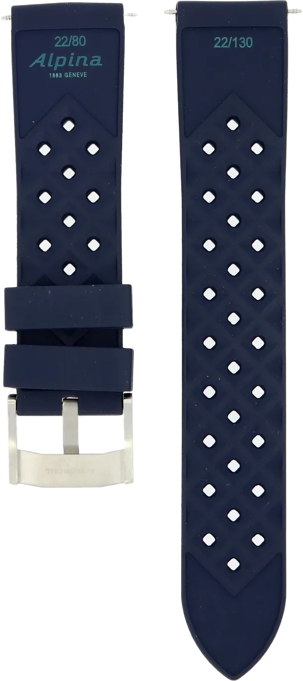 Alpina Silicon Strap 22mm ALR-NAVY-SS