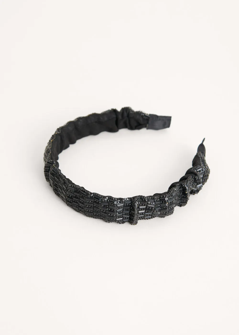 AMARA SPARKLE HEADBAND - BLACK