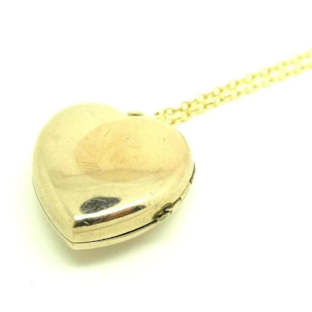Antique Victorian Star Pearl 9ct Gold Locket Necklace