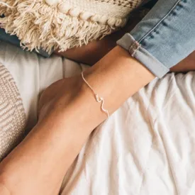 Asri Hammered Wave Anklet