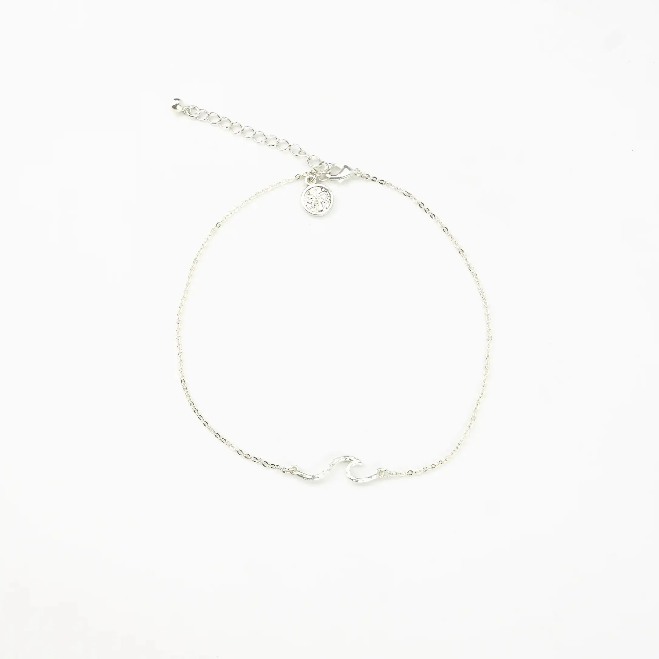 Asri Hammered Wave Anklet
