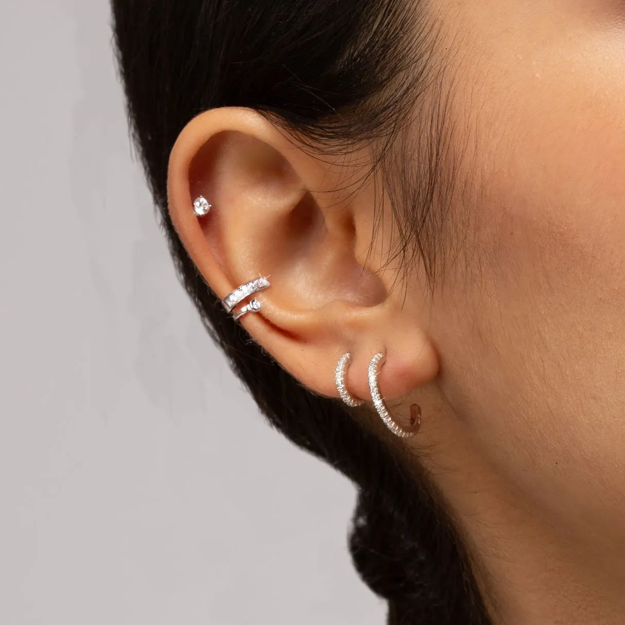 Athena Silver Ear Cuff