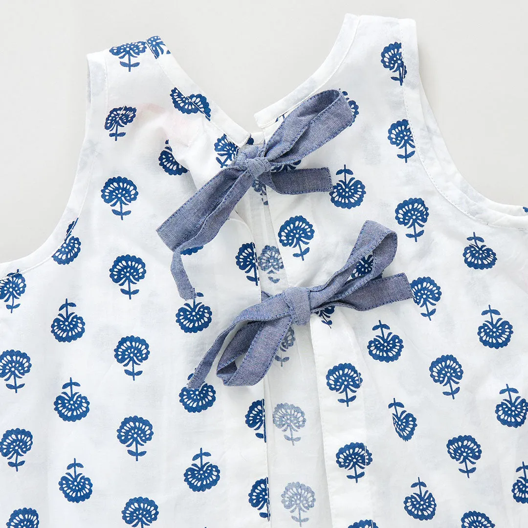 Baby Girls Jaipur Set - Navy Small Flower