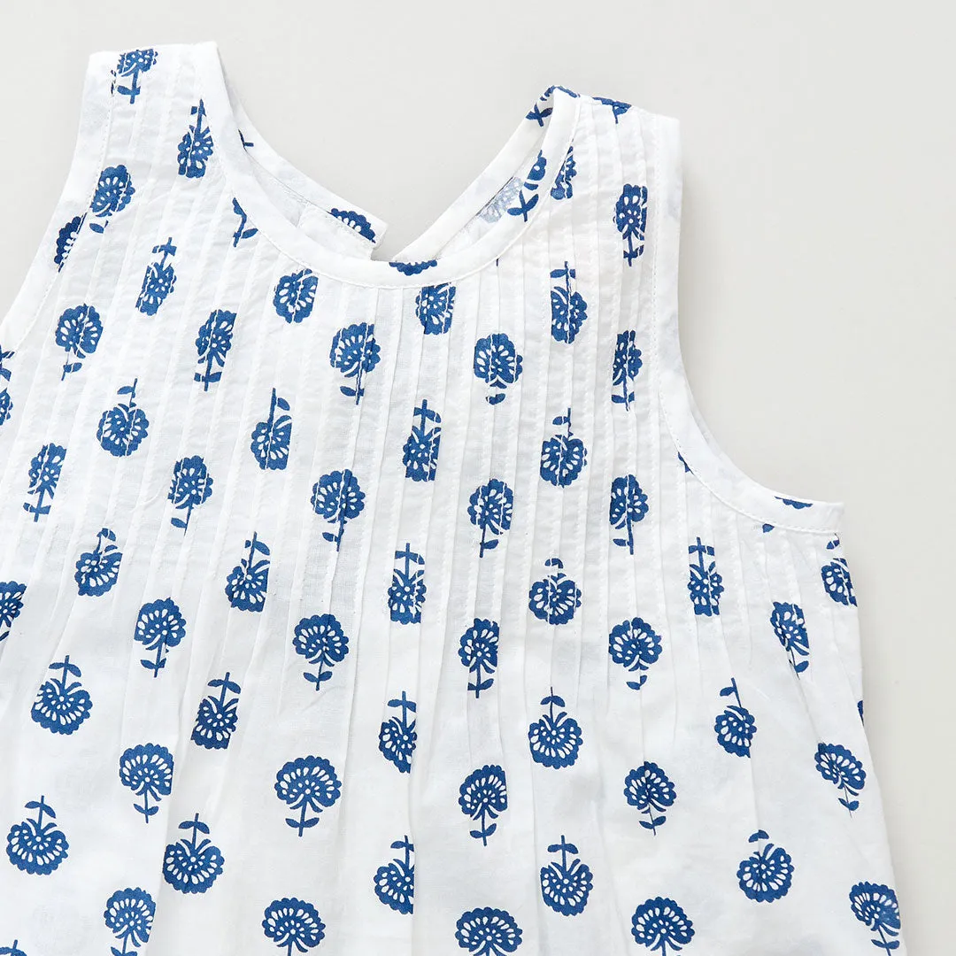 Baby Girls Jaipur Set - Navy Small Flower