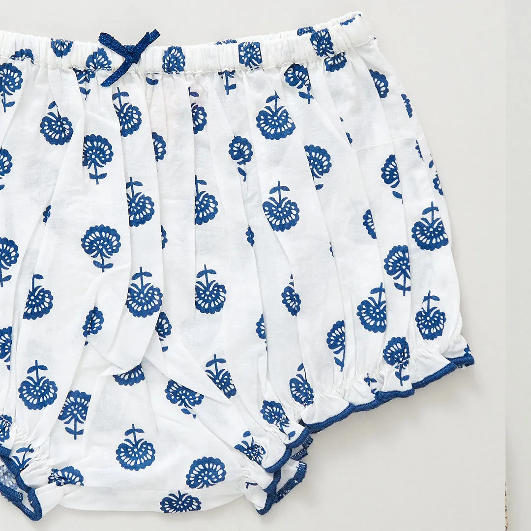 Baby Girls Jaipur Set - Navy Small Flower