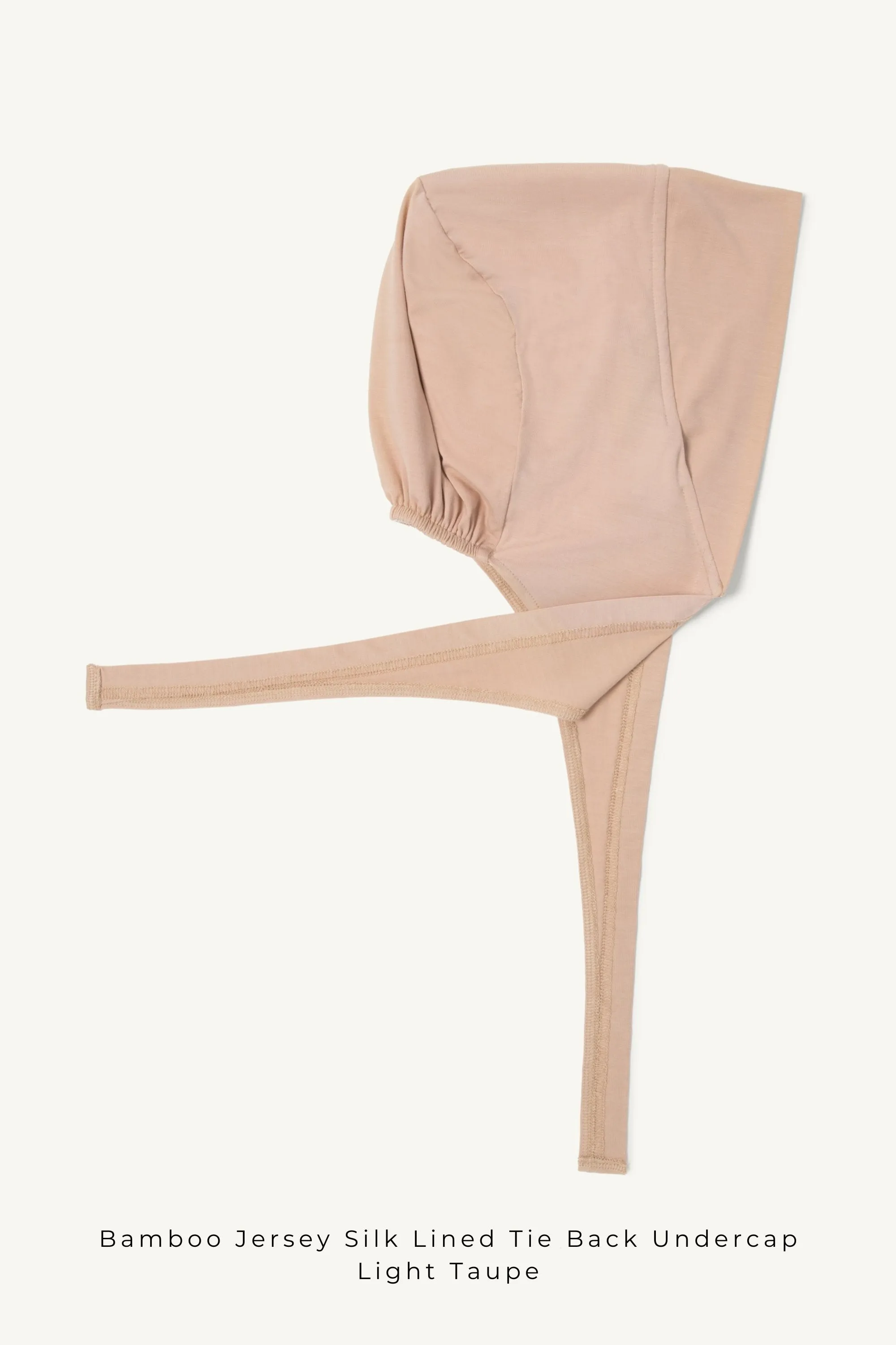 Bamboo Jersey Silk Lined Tie Back Undercap - Shadow