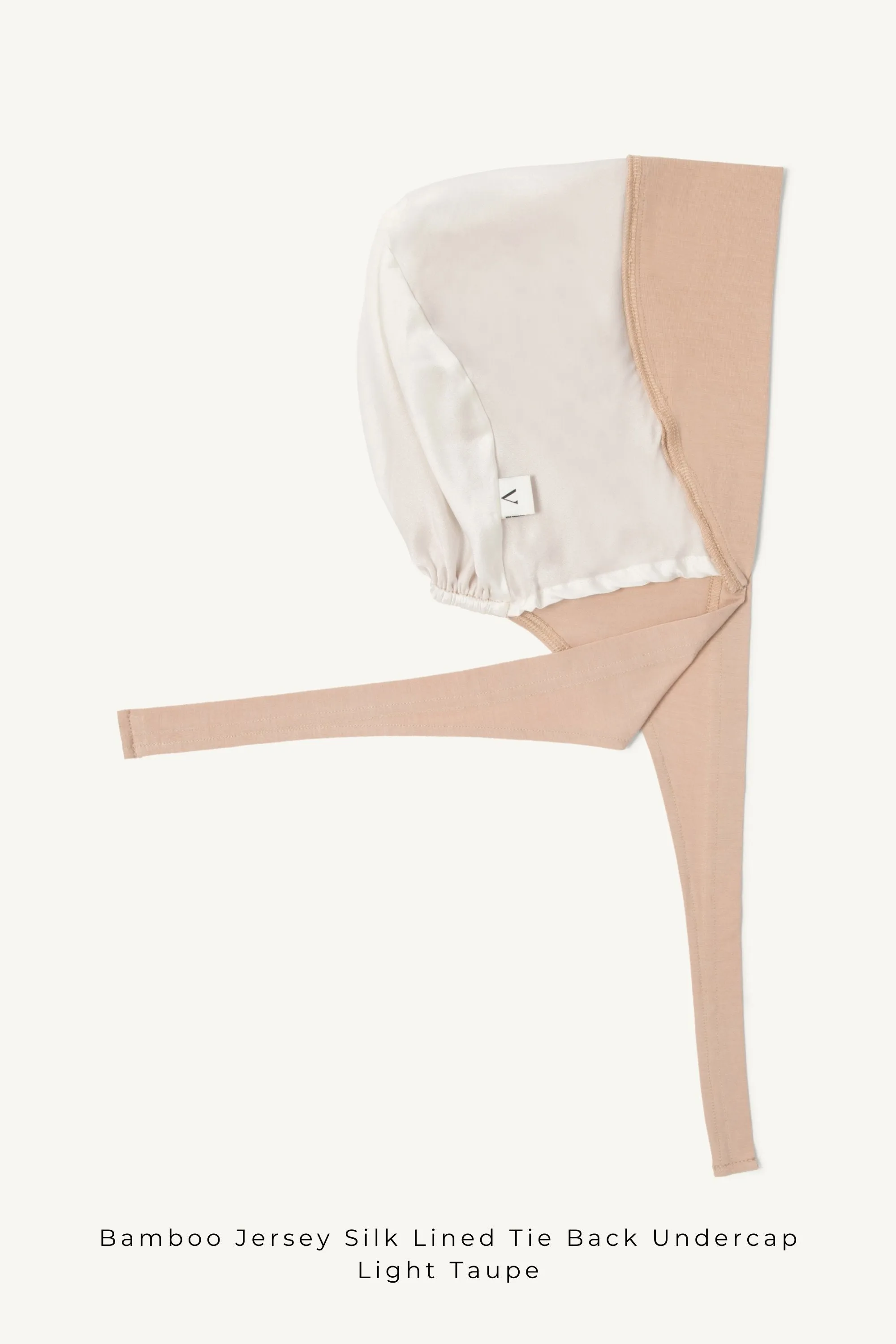 Bamboo Jersey Silk Lined Tie Back Undercap - Shadow