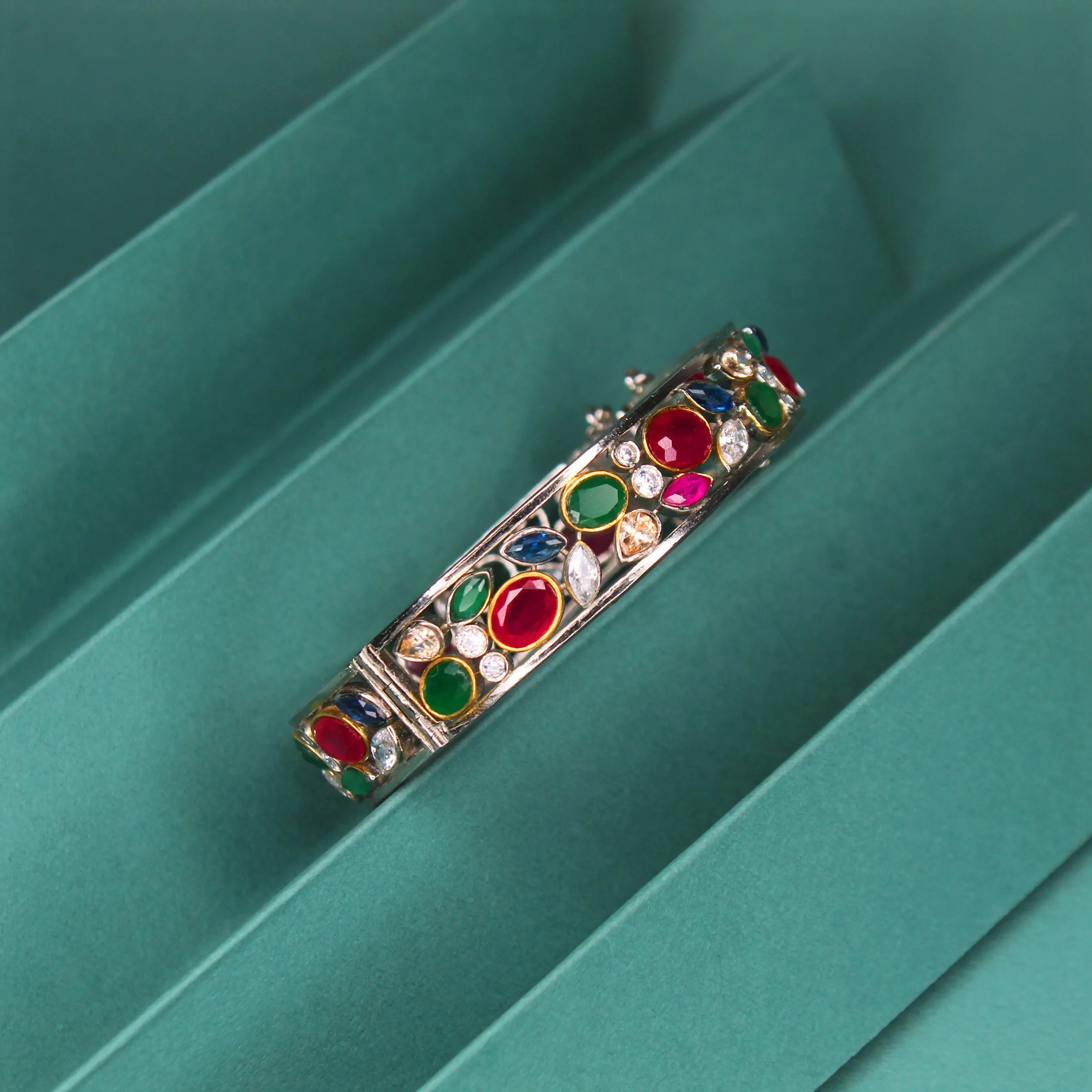 Bangle in Multi Color Stones