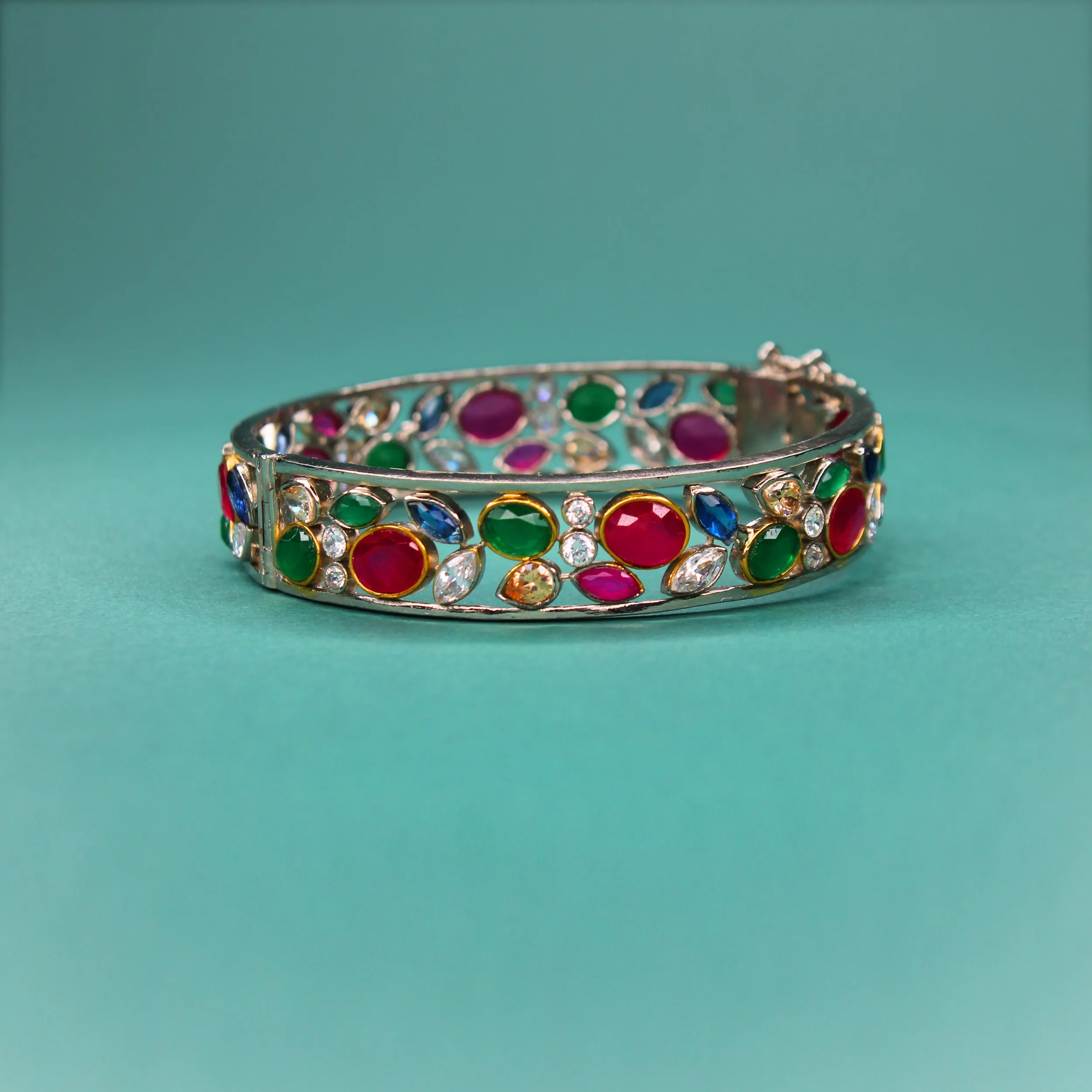Bangle in Multi Color Stones