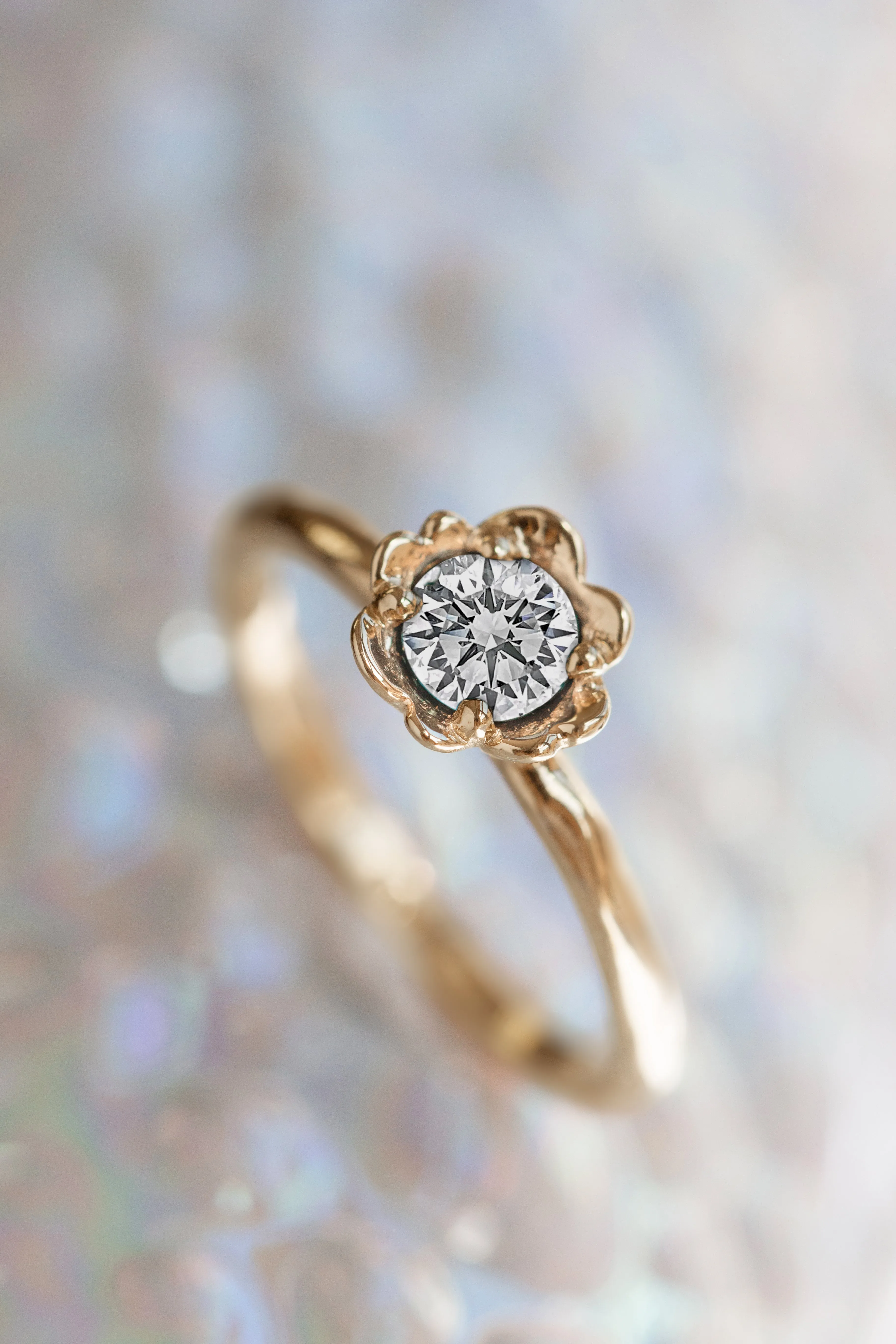 Barnacles ~ 5mm Gold Diamond Ring