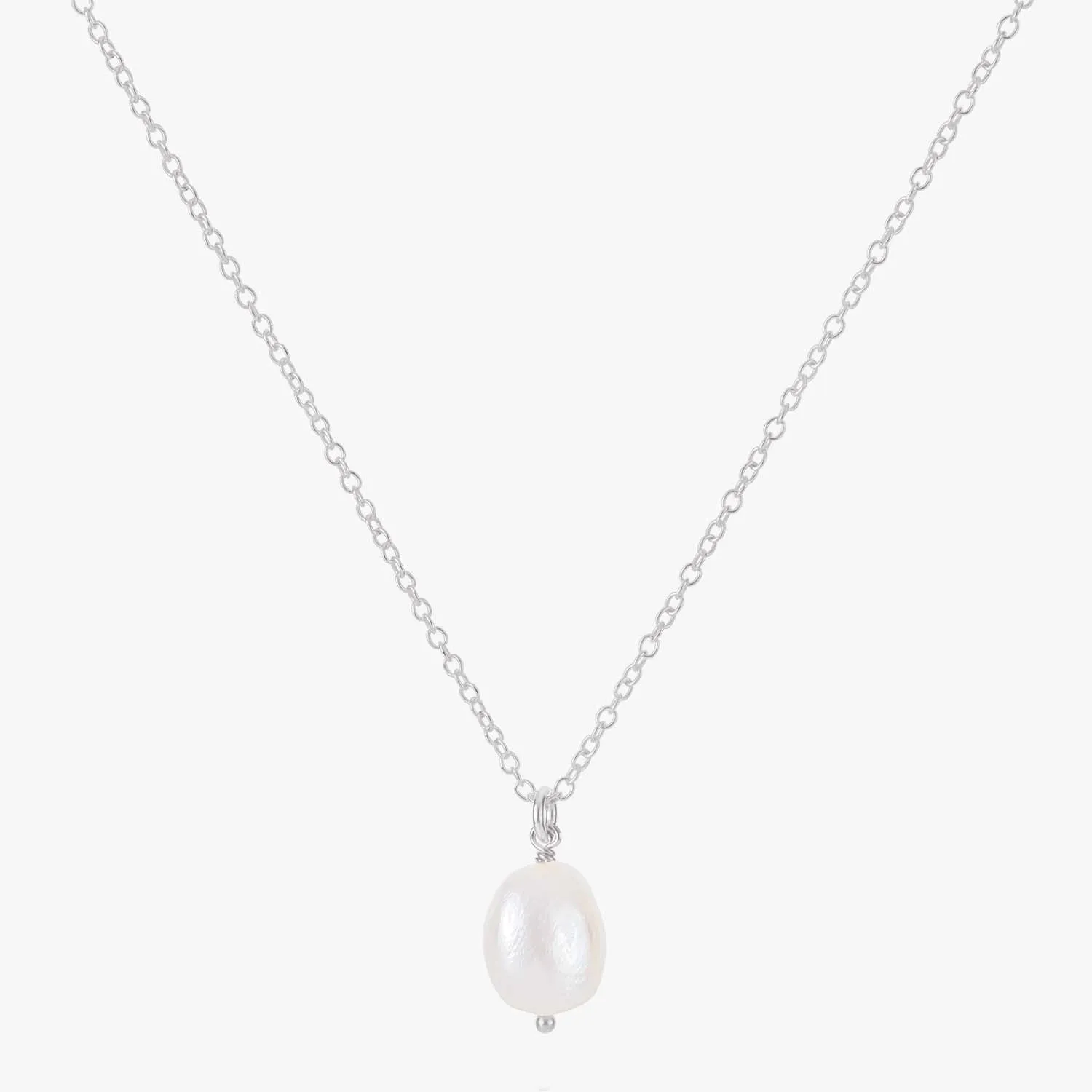 Baroque Pearl Charm Necklace