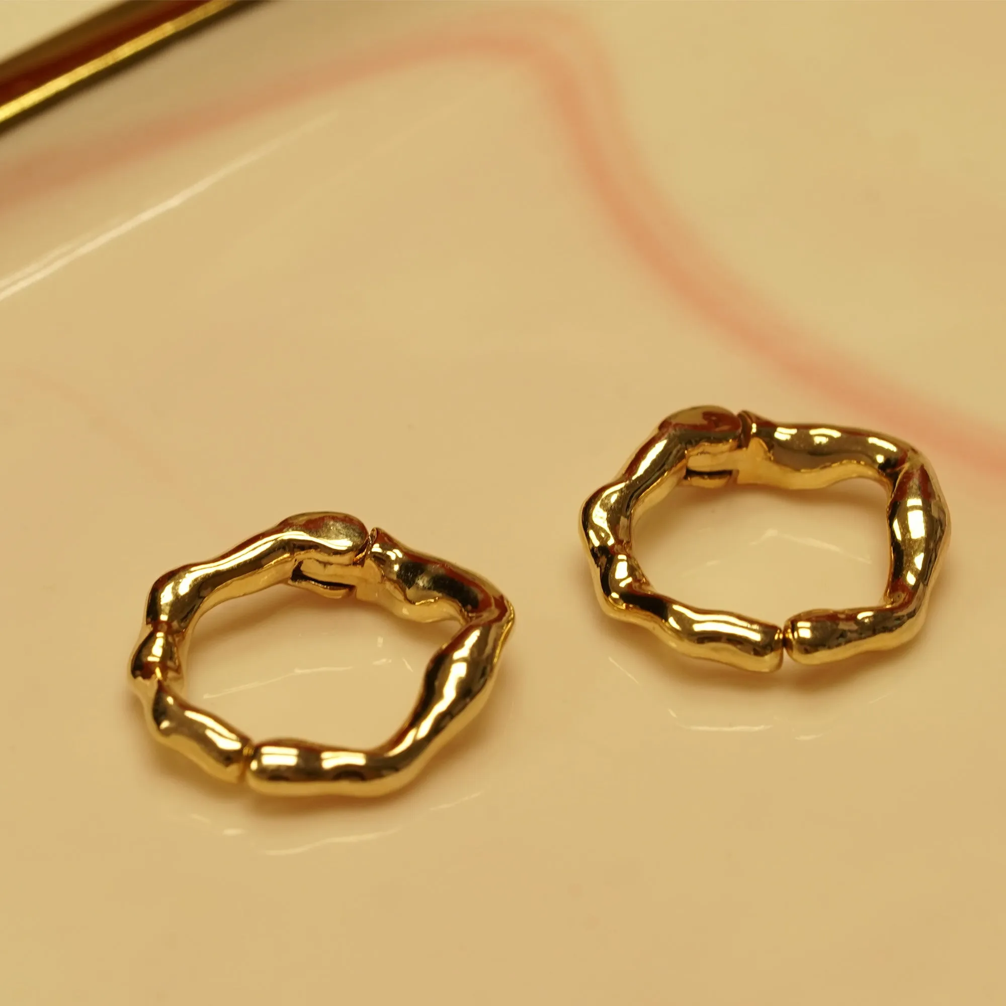 Beau- Yellow Gold Ear Cuffs