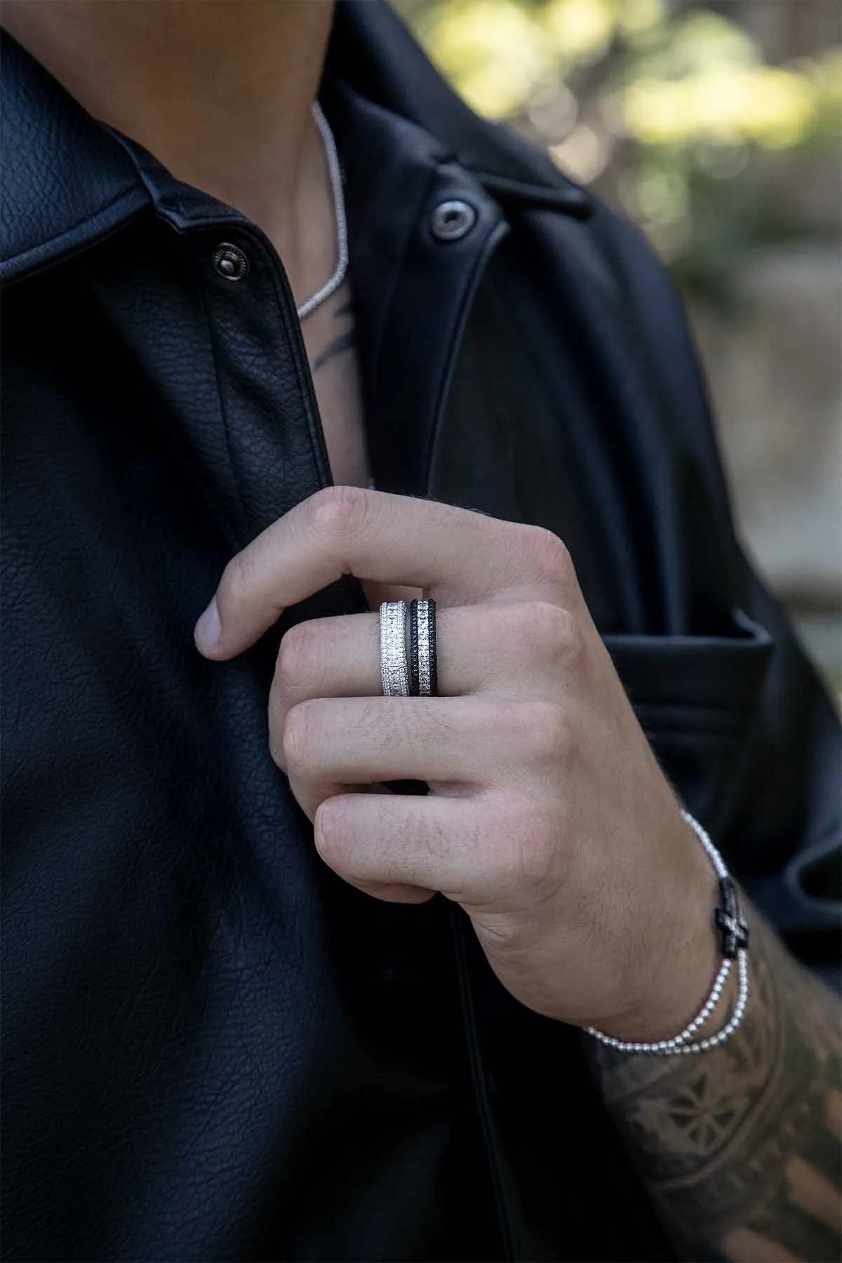 Black Pavé Ring