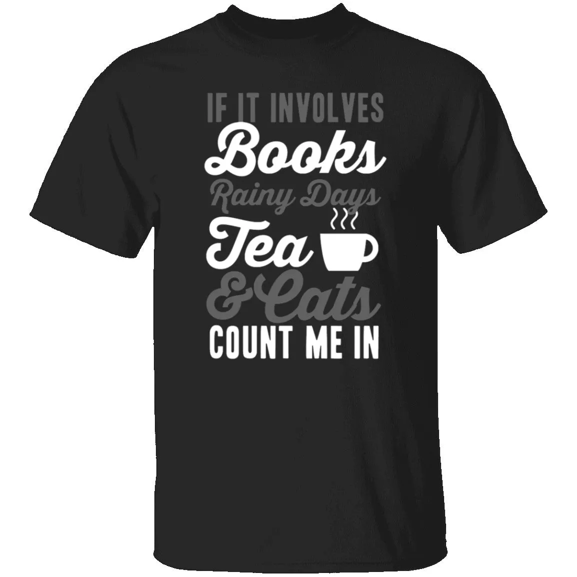 Books Tea & Cats T-Shirt