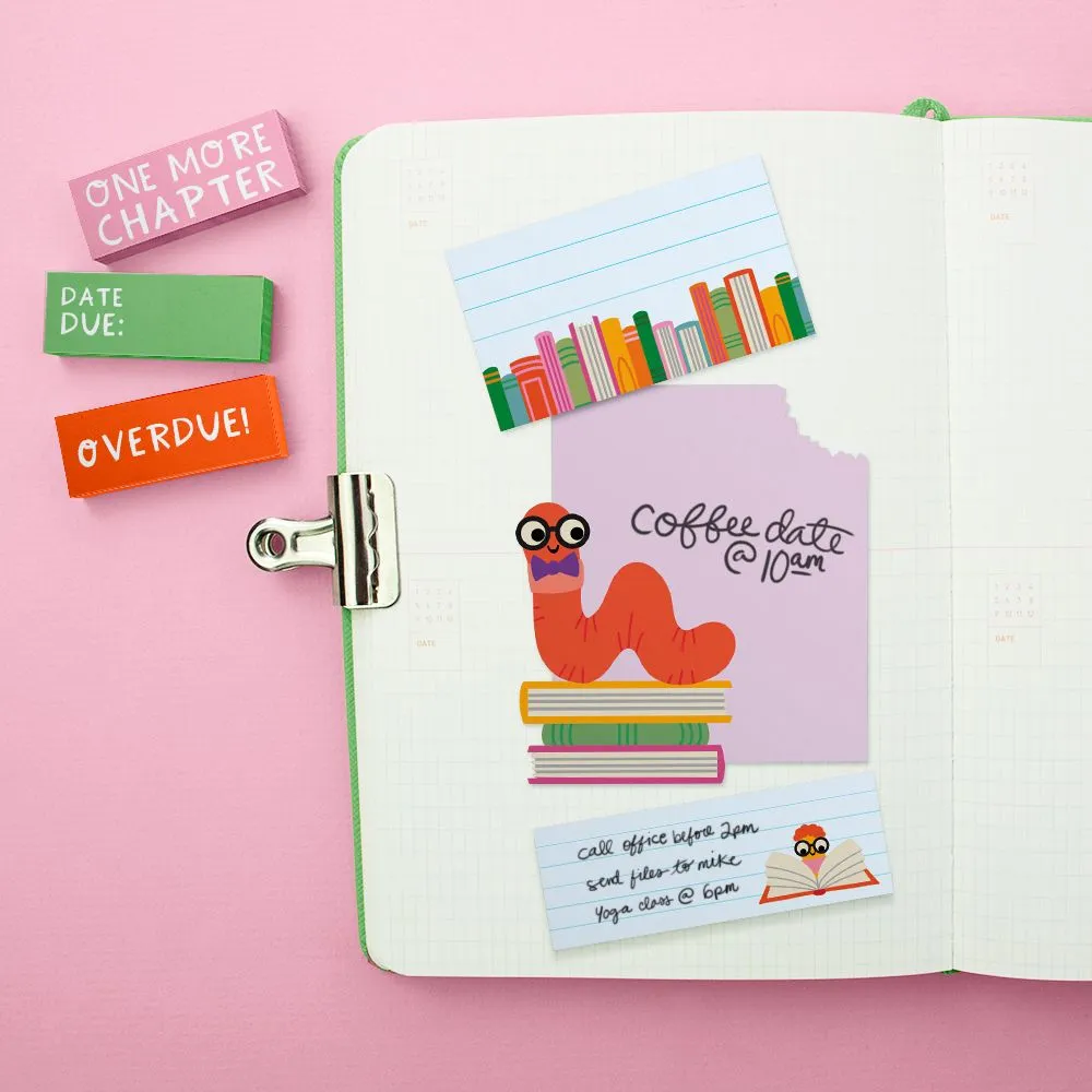 Bookworms Sticky Note Set