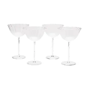 Bouquet Glass Stemware - Set of 4 - Coupe