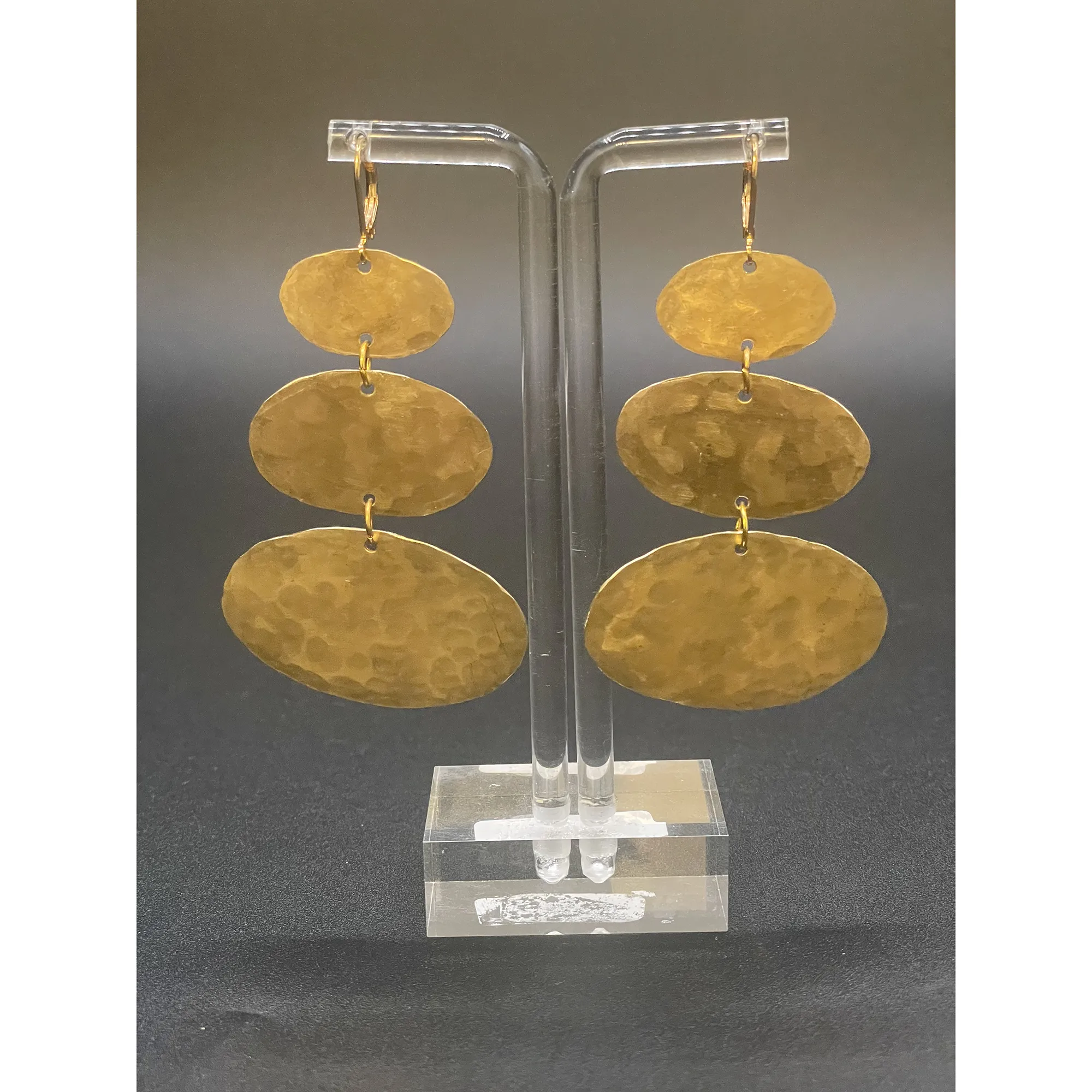 Brass Cloud Earrings