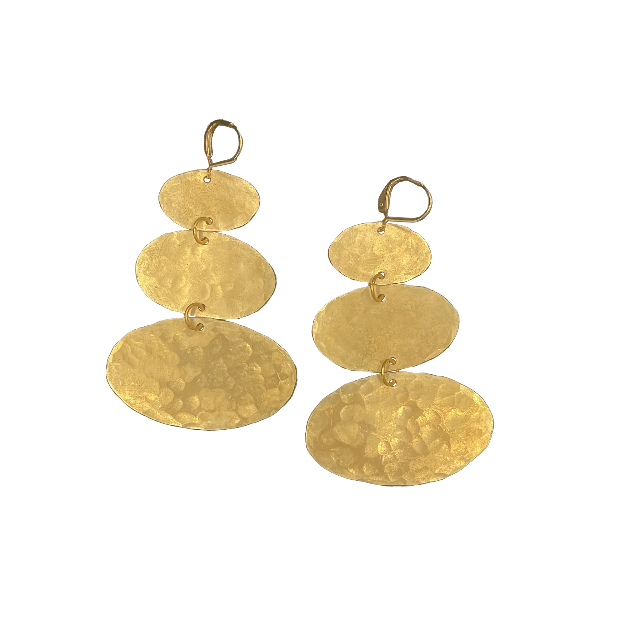 Brass Cloud Earrings
