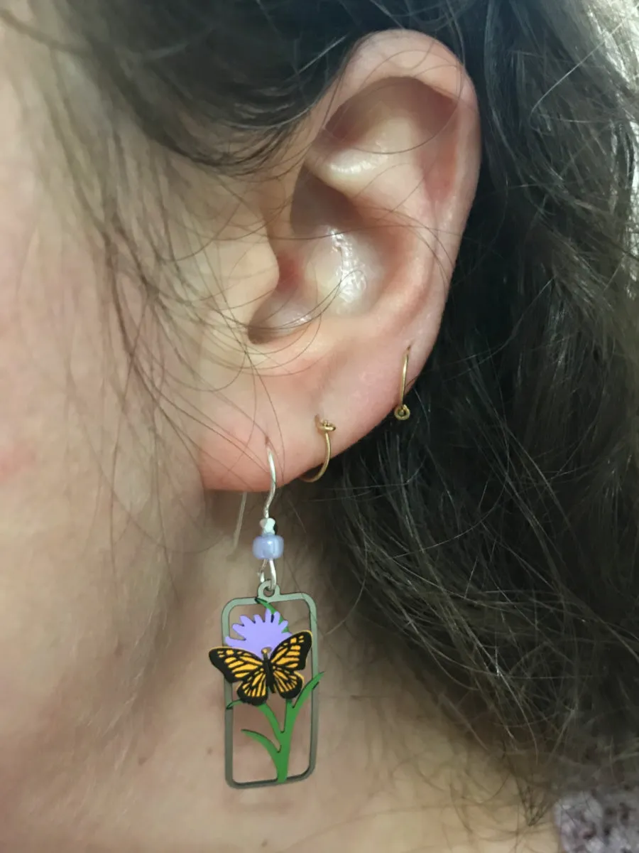 Butterfly & Flower Dangles by Sienna Sky