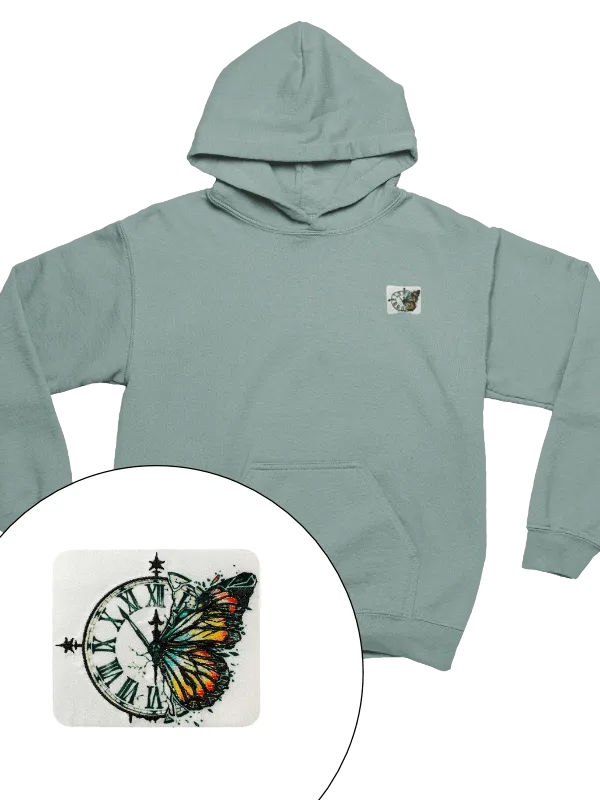 Butterfly Art - Hoodie - Jade Green