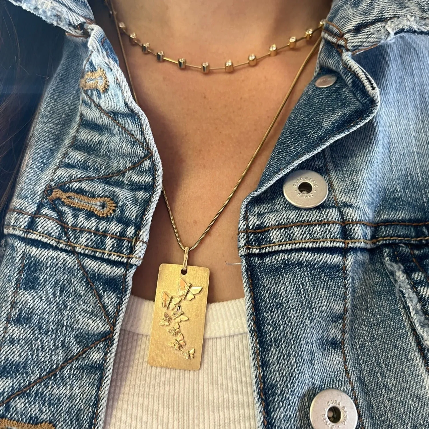 Butterfly Dog Tag Charm