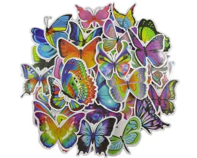 Butterfly Sticker Pack - Waterproof PVC Stickers 50pc J113
