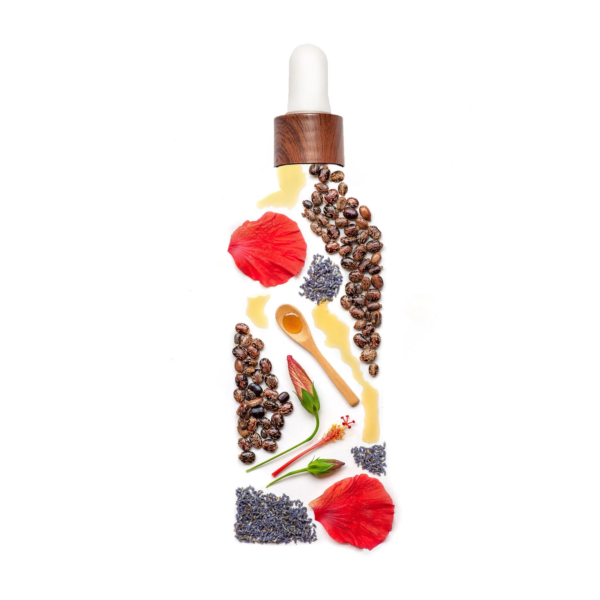 Buy 2oz Haitian Black Castor Oil: Lavender and Hibiscus, Get One FREE