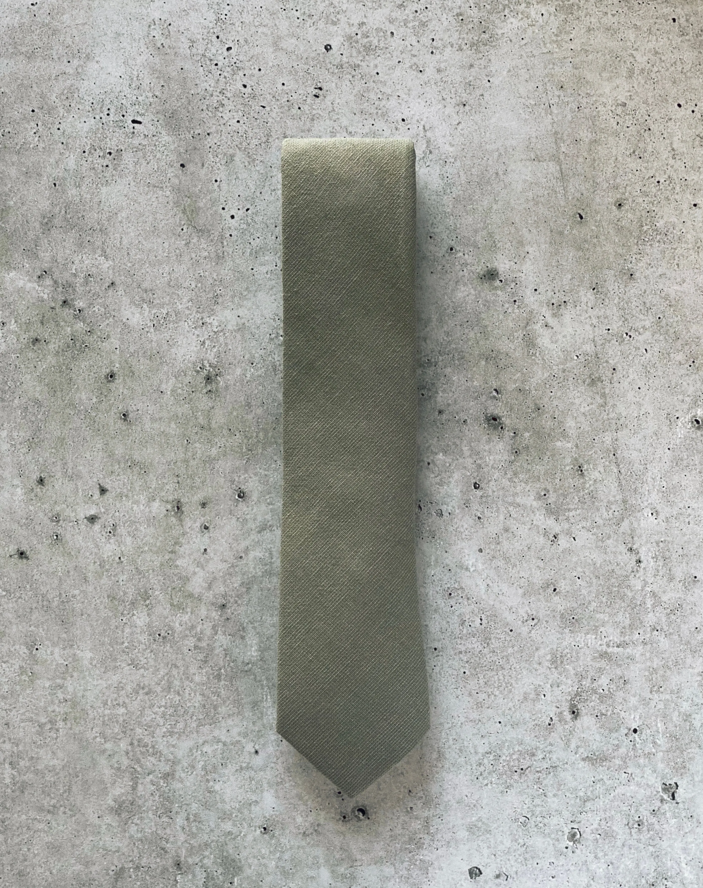 Caramel Suspenders with Sage Cotton Bow Ties