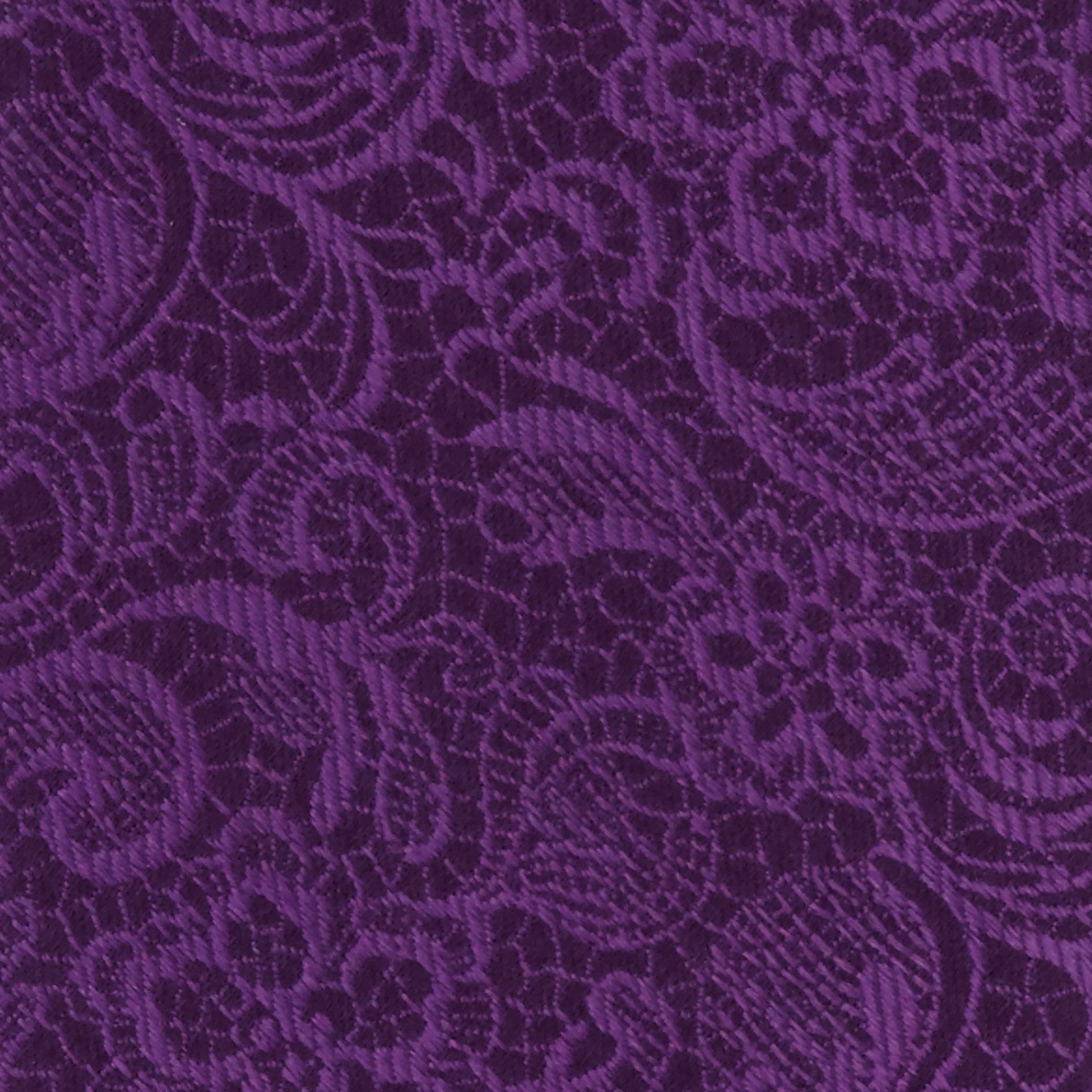 Ceremony Paisley Eggplant Bow Tie