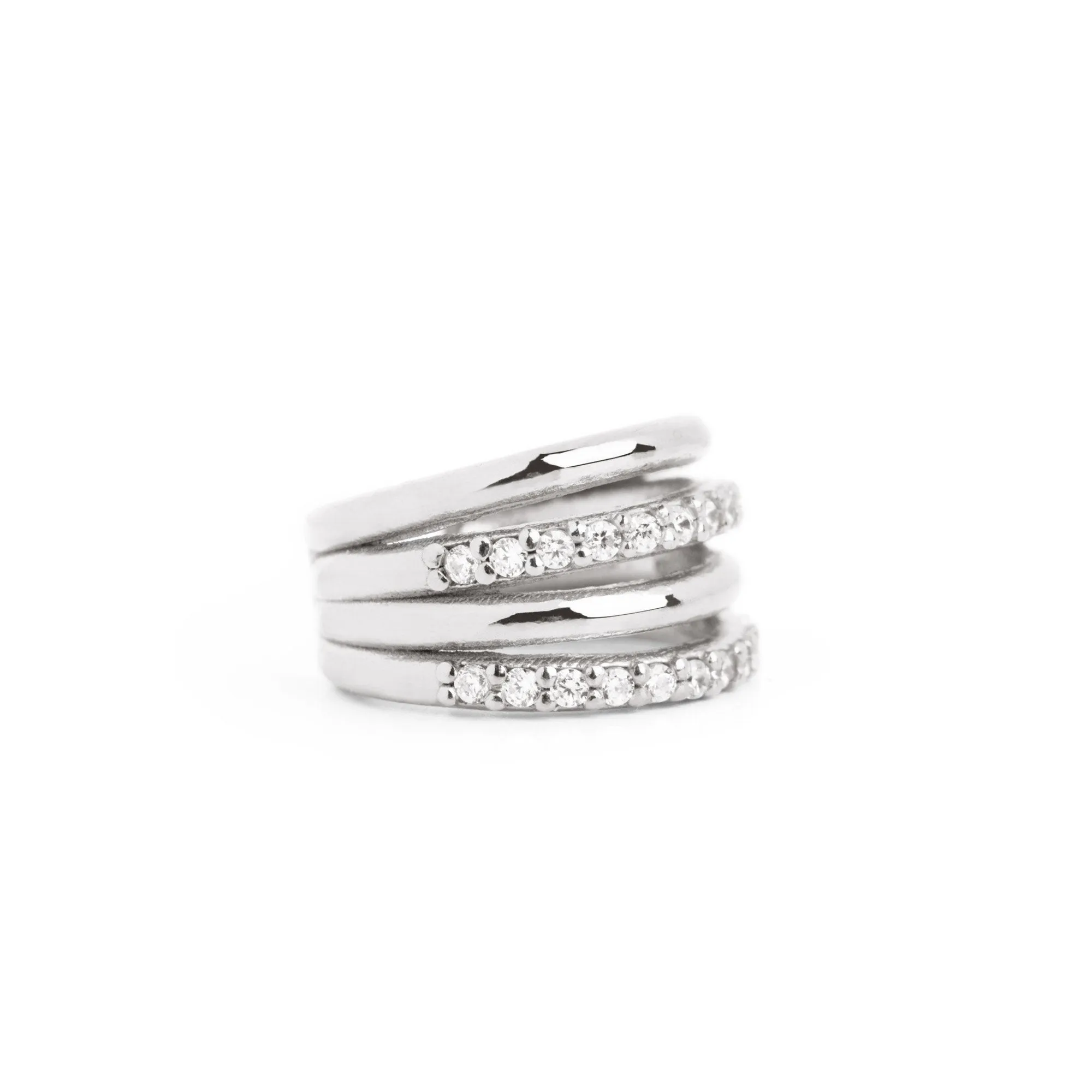 Clam Silver Ear Cuff