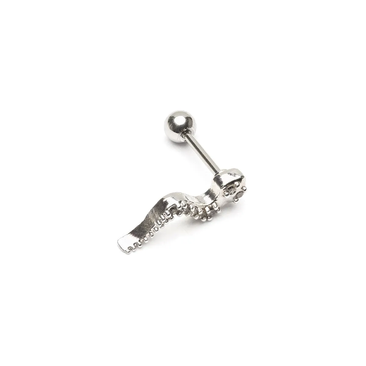 Crystal Snake Helix Single Earring