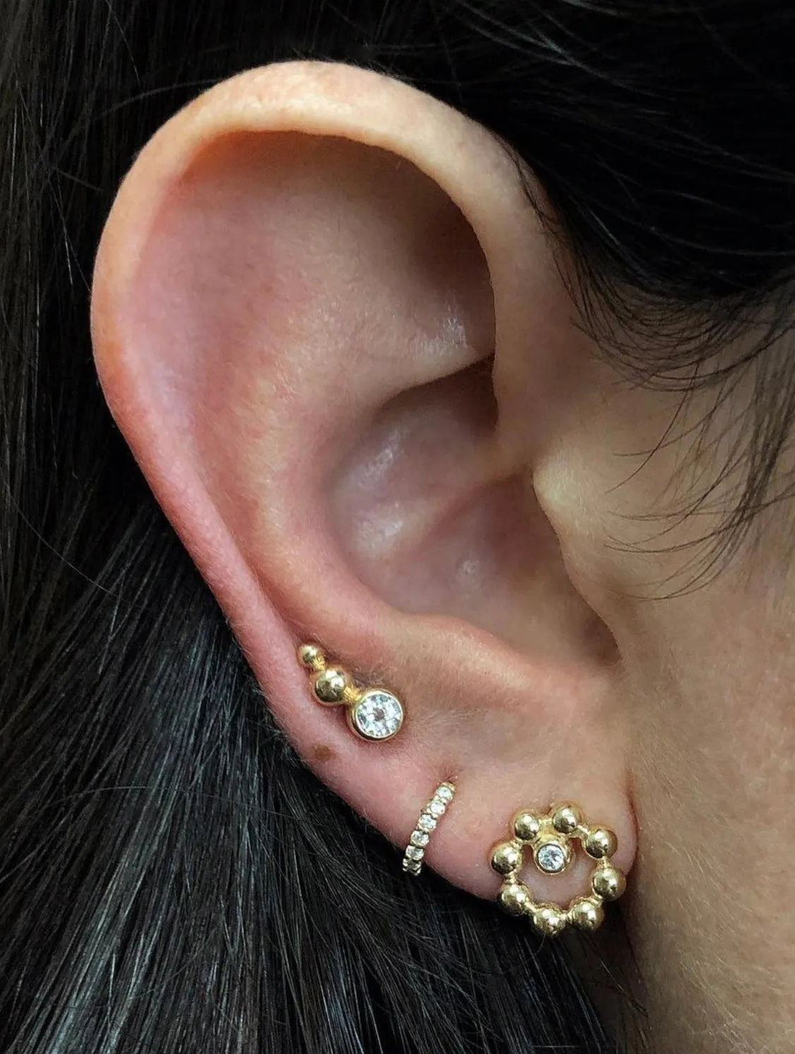 Dew Drop Marine Circle Studs