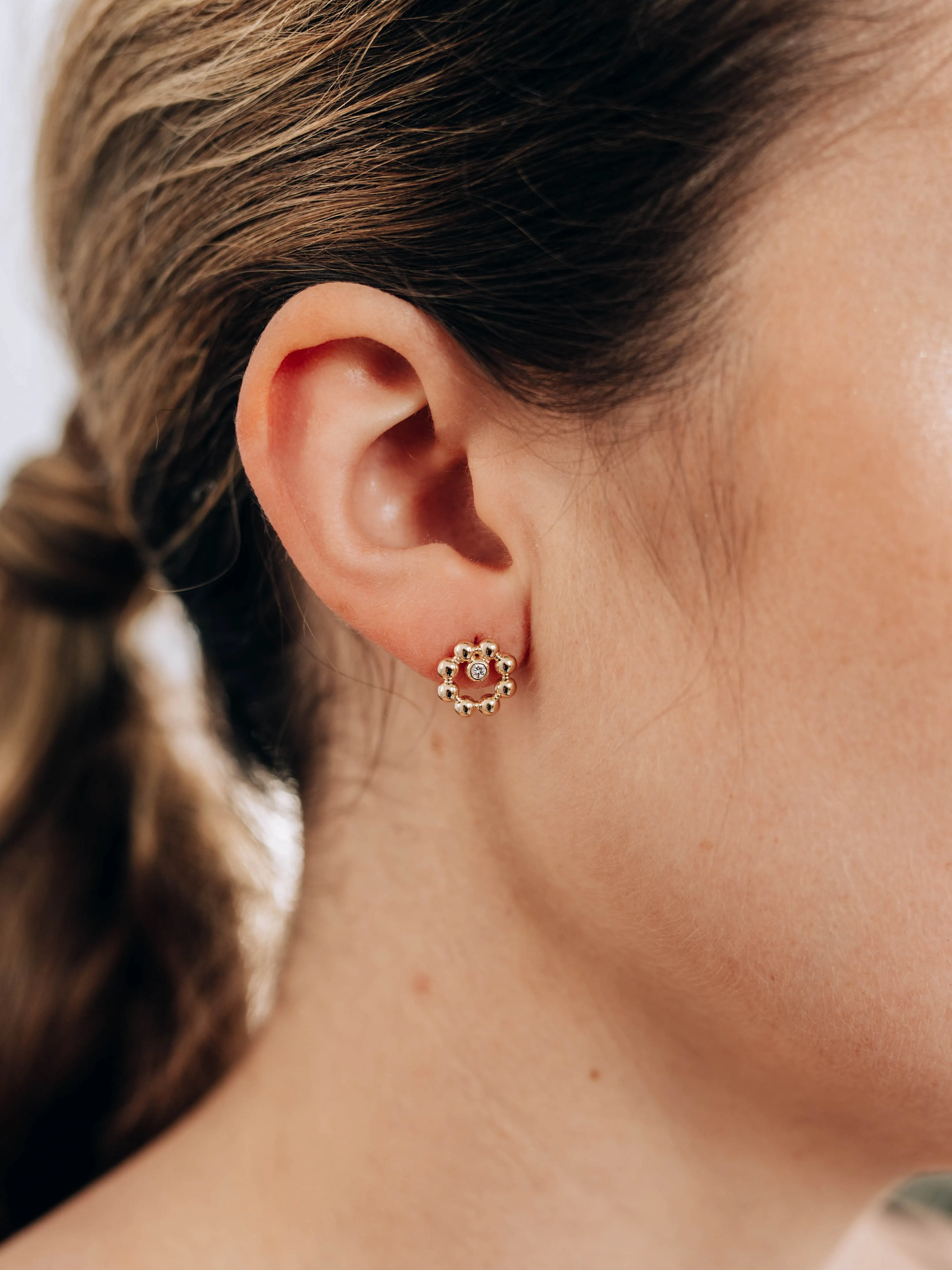 Dew Drop Marine Circle Studs